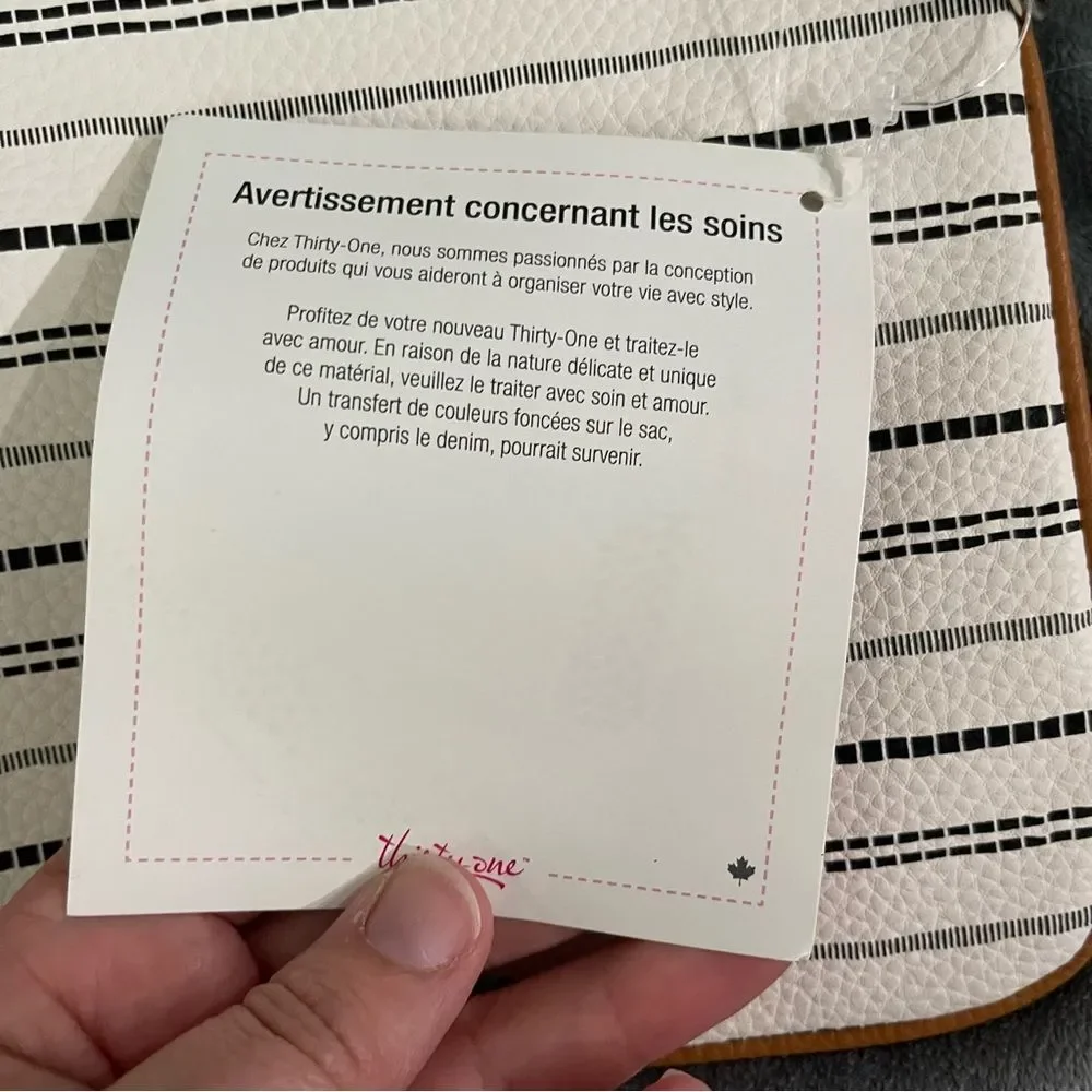 BNWT Thirty One Rubie Mini in Simply Dashing Pebble
